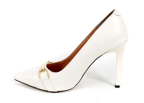 Pantofi damă Linea Nera – piele naturală, toc înalt elegant