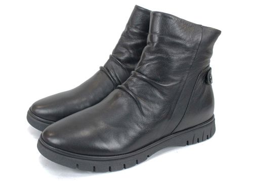 Classic Chic - Cizme joase de damă în negru