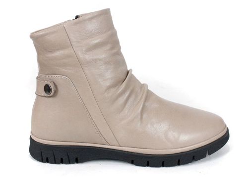 Classic Chic - Cizme joase de damă în culoarea gri