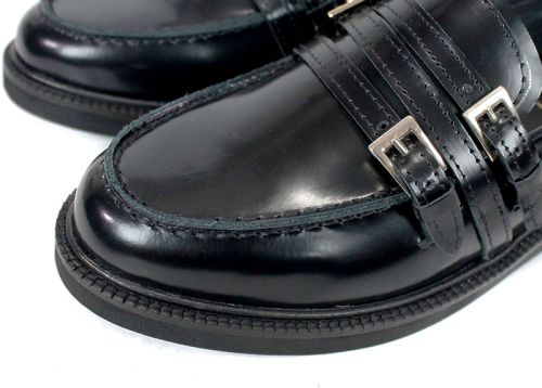 Pantofi damă eleganți Veora – lac natural texturat negru, interior piele