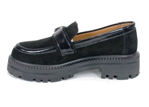 Loafers damă Doux Éclat – piele naturală, culoare neagră