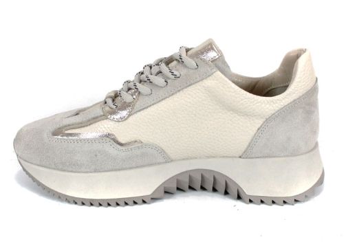 Pantofi sport dama Nova Stella din piele naturală – negru și platină