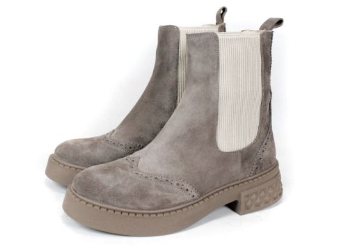 Ghete damă Modo Serein – velur natural, talpă groasă de iarnă