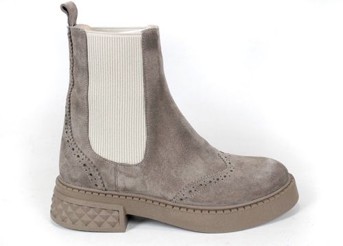 Ghete damă Modo Serein – velur natural, talpă groasă de iarnă