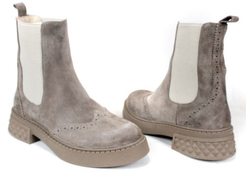 Ghete damă Modo Serein – velur natural, talpă groasă de iarnă