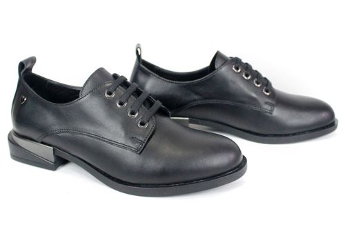 Loafers damă Doux Éclat – piele naturală, culoare neagră