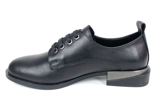 Loafers damă Doux Éclat – piele naturală, culoare neagră