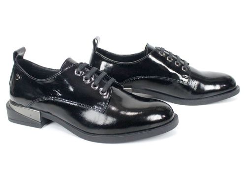 Loafers damă Doux Éclat – piele naturală, culoare neagră