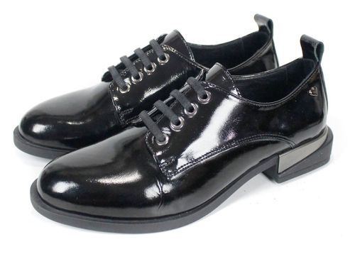 Loafers damă Doux Éclat – piele naturală, culoare neagră