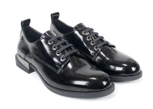 Loafers damă Doux Éclat – piele naturală, culoare neagră