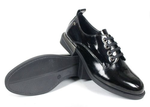 Loafers damă Doux Éclat – piele naturală, culoare neagră