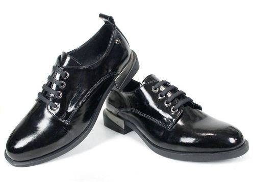 Loafers damă Doux Éclat – piele naturală, culoare neagră