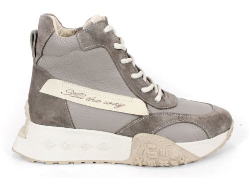 Sneakers damă Terra Pulse – piele naturală și velur, căptușeală caldă