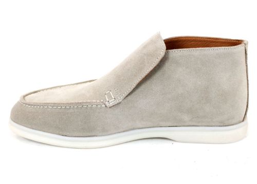 Clark barbati din piele intoarsa naturala de culoare albastru inchis - model clasic.