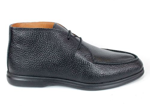 Clark barbati din piele intoarsa naturala de culoare albastru inchis - model clasic.