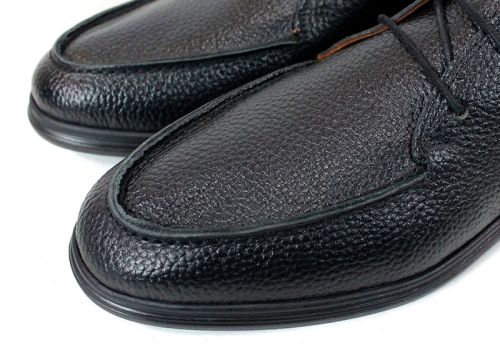 Clark barbati din piele intoarsa naturala de culoare albastru inchis - model clasic.