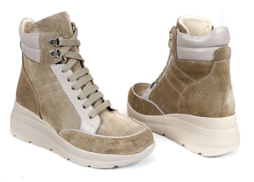 Cizme sport de dama din piele naturala cu model croco si lac - model Croco Sport