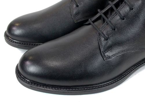 Cizme barbatesti din piele naturala de culoare neagra - model 334112