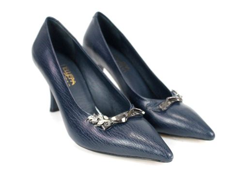 Pantofi eleganți Luxe Éternelle – piele naturală, alb, toc subțire înalt