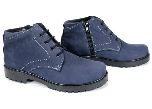Clarks dama din nubuc natural in albastru - model Bleu Clair