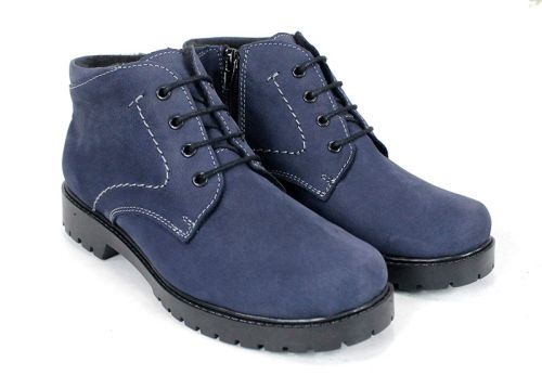 Clarks dama din nubuc natural in albastru - model Bleu Clair