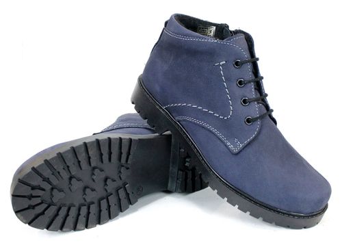 Clarks dama din nubuc natural in albastru - model Bleu Clair