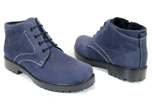 Clarks dama din nubuc natural in albastru - model Bleu Clair