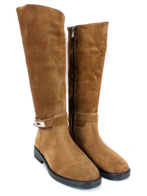 Cizme de dama din piele naturala de culoare neagra - model 125587