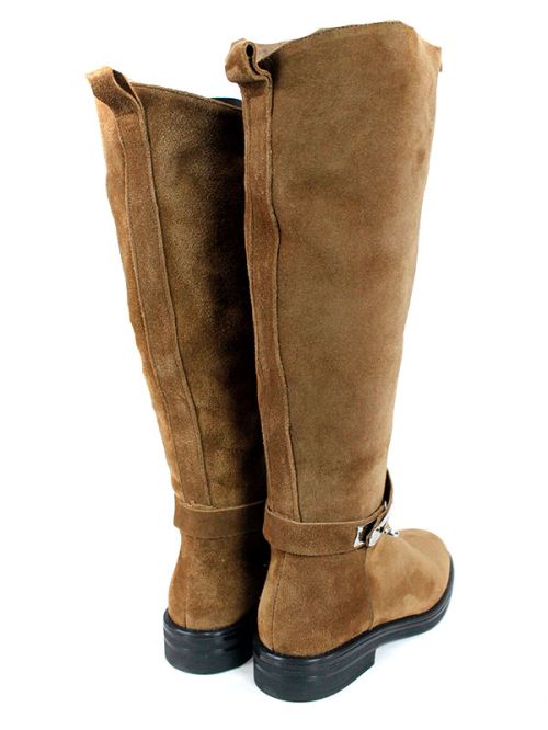 Cizme de dama din piele naturala de culoare neagra - model 125587