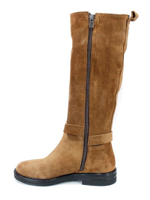 Cizme de dama din piele naturala de culoare neagra - model 125587