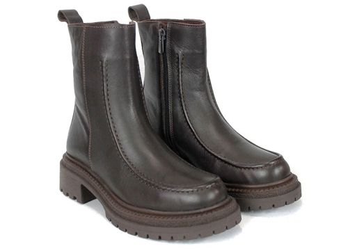 Stella Urbano - Mocasini de dama din piele naturala cu accente stilate