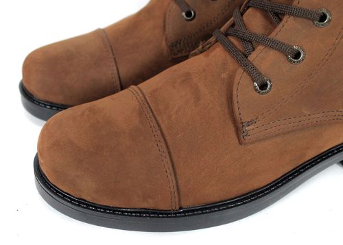 Cizme barbati din piele maro - model 334113