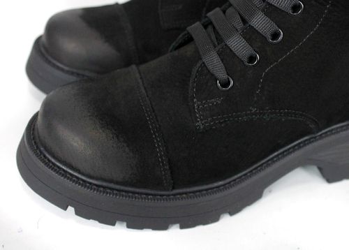 Ghete damă Terra Vento din nubuc natural – culoare neagră