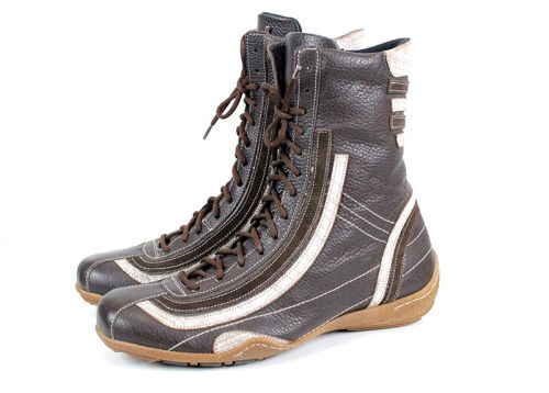 Ghete de dama din piele naturala alb - model Cynthia.