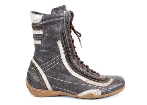 Ghete de dama din piele naturala alb - model Cynthia.