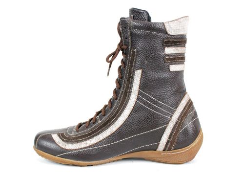 Ghete de dama din piele naturala alb - model Cynthia.