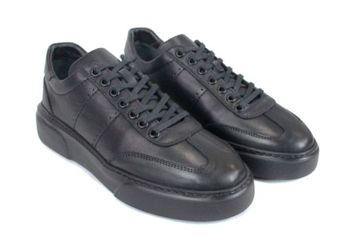 Pantofi casual bărbați Noir Rustique – piele naturală