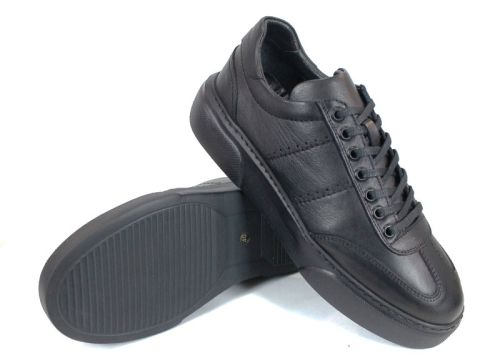Pantofi casual bărbați Noir Rustique – piele naturală