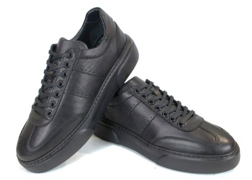Pantofi casual bărbați Noir Rustique – piele naturală