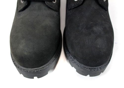 Cizme barbati din nubuc natural de culoare neagra, model Carlo.