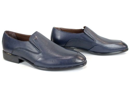 Pantofi eleganți bărbați Aurelio Forma din piele naturală albastru închis