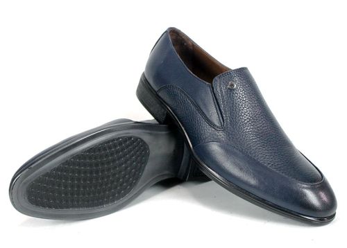 Pantofi eleganți bărbați Aurelio Forma din piele naturală albastru închis