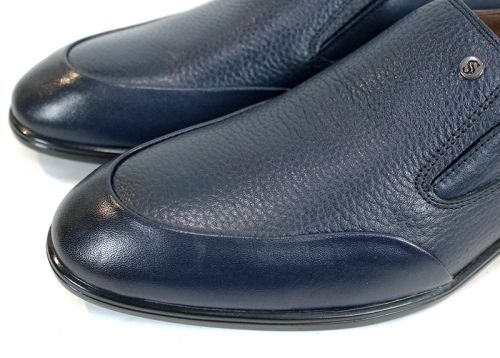 Pantofi eleganți bărbați Aurelio Forma din piele naturală albastru închis