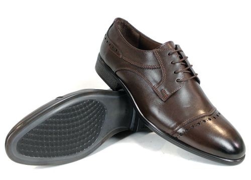 Pantofi eleganți Marco Stilé din piele naturală maro pentru bărbați