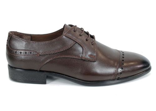 Pantofi eleganți Marco Stilé din piele naturală maro pentru bărbați