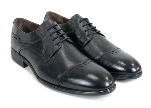 Pantofi eleganți pentru bărbați Marco Stilé din piele naturală neagră