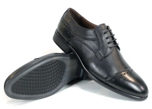 Pantofi eleganți pentru bărbați Marco Stilé din piele naturală neagră