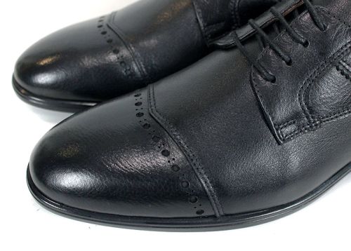 Pantofi eleganți pentru bărbați Marco Stilé din piele naturală neagră