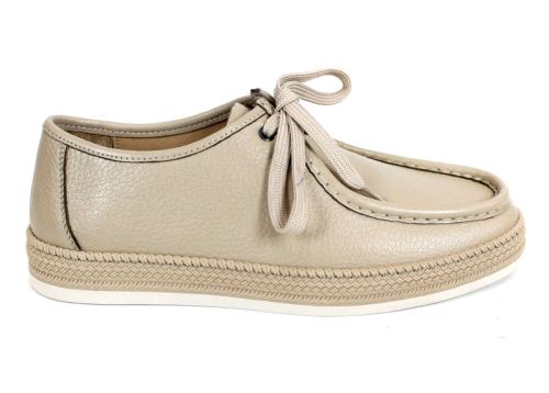 Mocasini bărbați City Mark din piele naturală bej