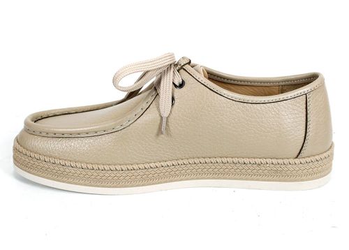 Mocasini bărbați City Mark din piele naturală bej